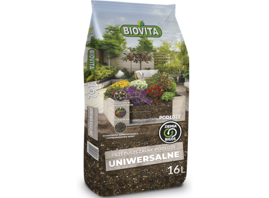 Ziemia przepuszczalne podłoże uniwersalne BIGOS 16 l BIOVITA