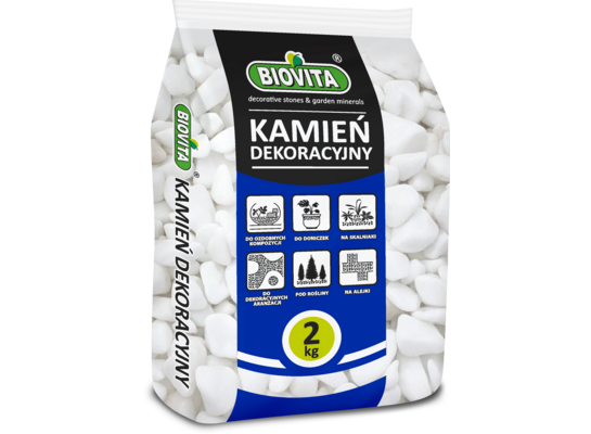 Otoczak Extra White Thassos 10 - 30 mm 2 kg BIOVITA