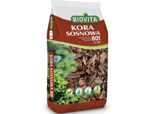 Kora sosnowa 5 - 40 mm 80 l BIOVITA