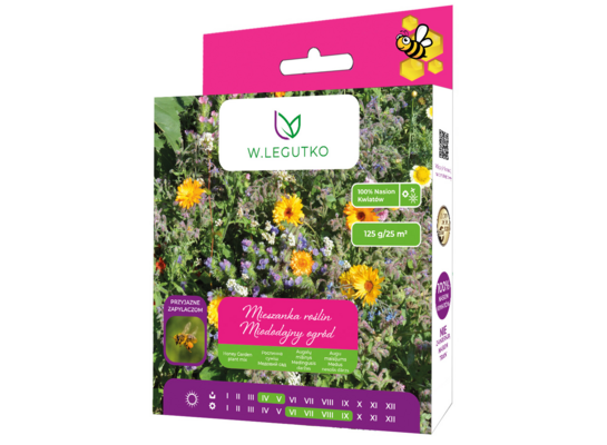 Mieszanka nasion miododajny ogród 125 g W. Legutko