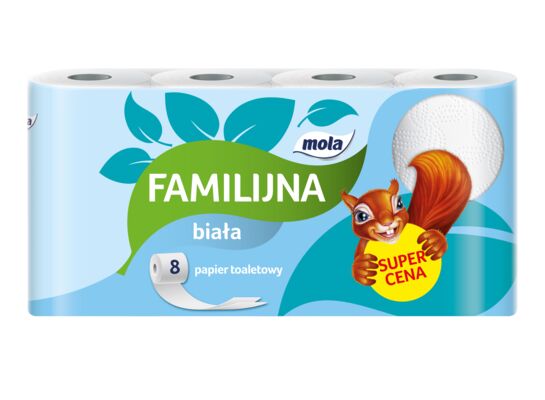 Papier toaletowy Mola familijna 8 rolek