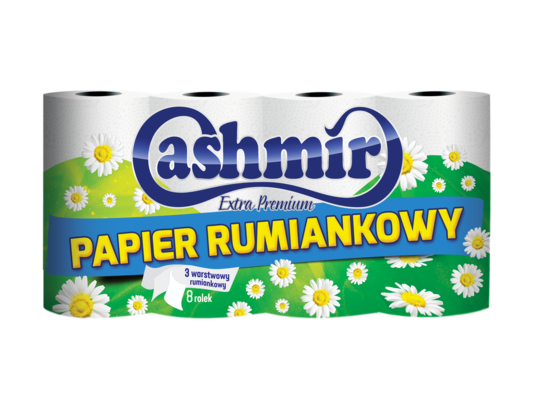 Papier toaletowy Cashmir rumiankowy 3 warstwowy 8 rolek