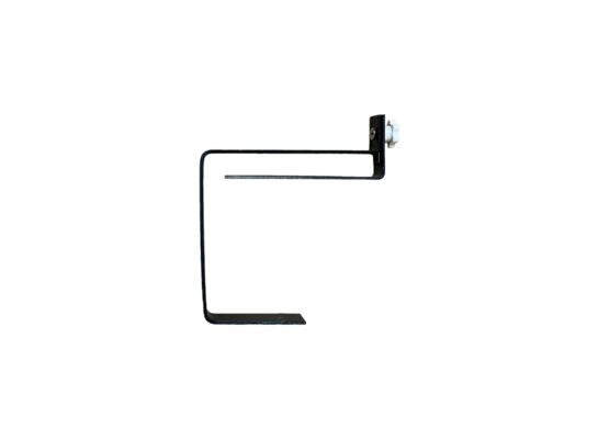 Uchwyt metalowy regulowany 15,5 x 15 cm czarny