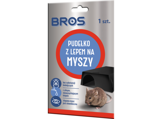 Pudełko z lepem na myszy 1 sztuka BROS