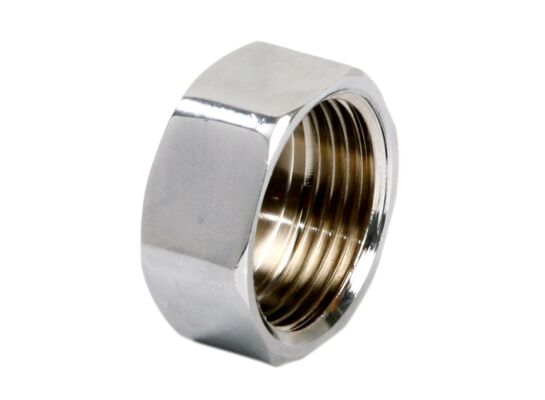 Zaślepka mosiężna 1/2" chrom