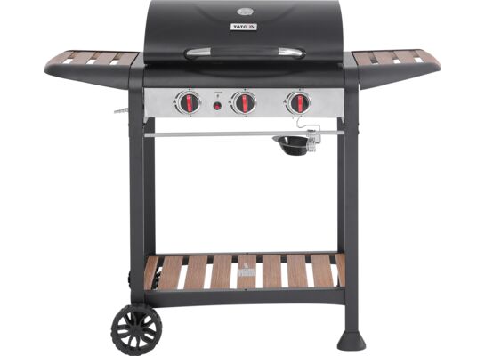 Grill gazowy z pokrywą Natori 3 palniki 9 kW YATO