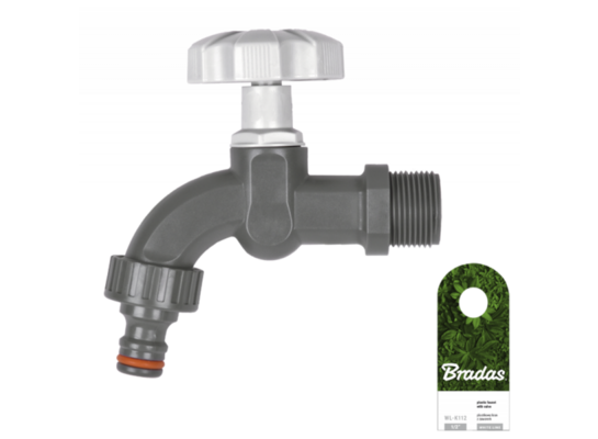 Kran GZ3/4" WHITE LINE + przyłącze na kran Bradas
