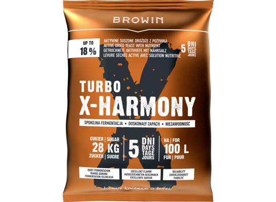 Drożdże Turbo X-HARMONY 100 l 360 g