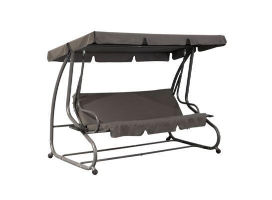 Huśtawka rozkładana ze stelażem 224 x 118 x h158 cm grafit