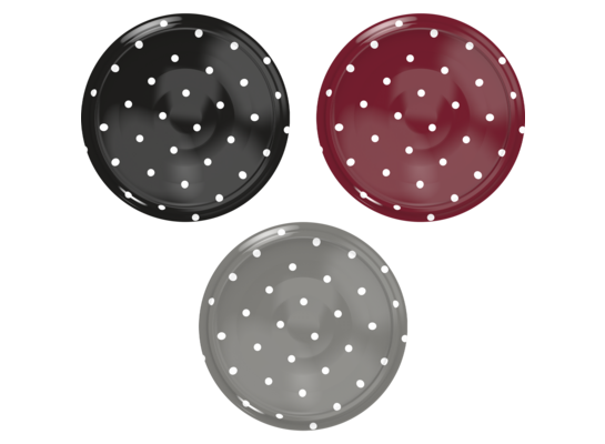 Zakrętka fi66 kropki 10 sztuk mix kolorów