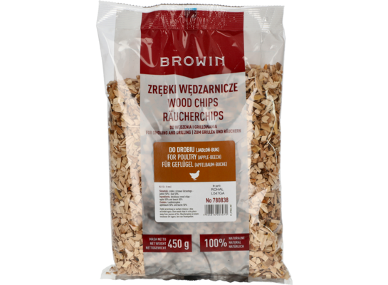 Zrębki wędzarnicze do drobiu 450 g klasa 8 Browin