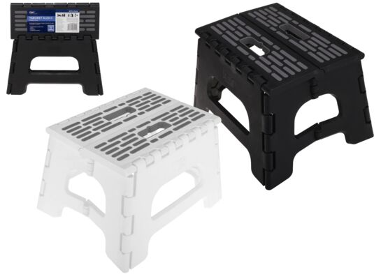 Taboret alex II 21 cm biało-czarny 60245