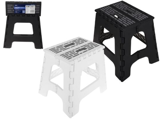 Taboret alex II 32 cm biało-czarny 60246