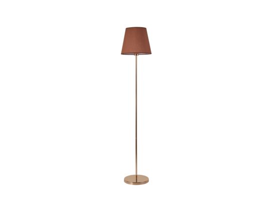 Lampa podłogowa Artemis 150 cm złota podstawa cappuccino abażur ADRILUX