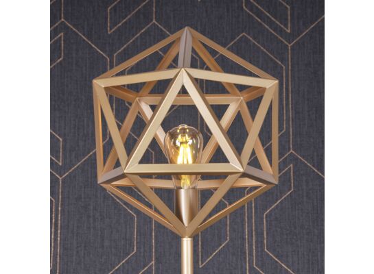 Lampa podłogowa Denmark Gold 1 x E27 165 cm złoty GOLDLUX