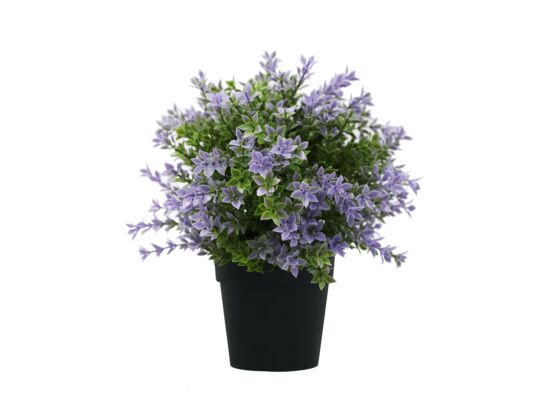 Kwiat sztuczny w doniczce fioletowy wys.20 cm