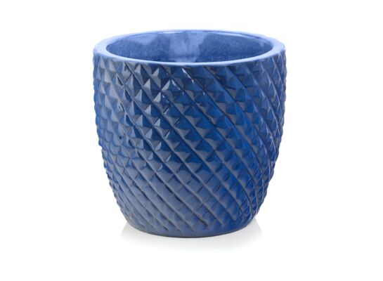 Donica ceramiczna mrozoodporna 24 cm kobalt