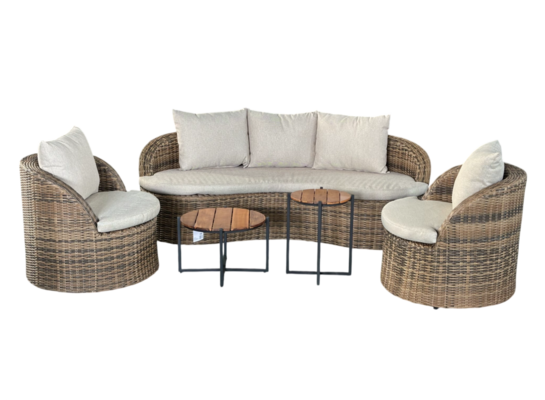 Zestaw mebli Palermo brązowo-beżowy