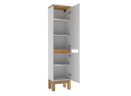 Słupek stojący Space System C40 biały/dąb złoty