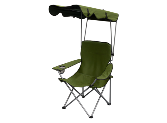 Fotel wędkarski z daszkiem oliwkowy