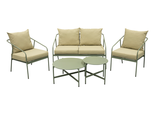 Zestaw mebli Comodo beżowo-oliwkowy