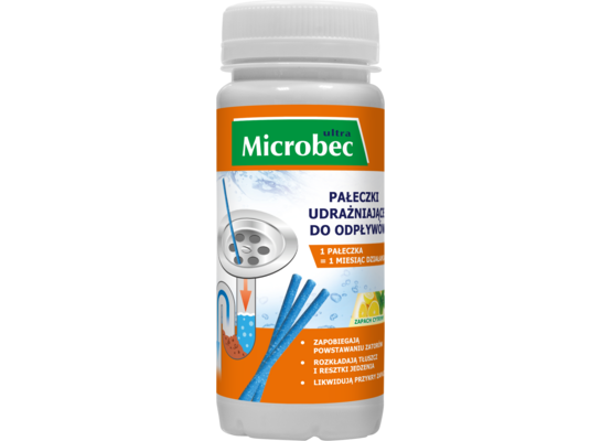 Pałeczki udrażniające do odpływów 12 sztuk Microbec Bros
