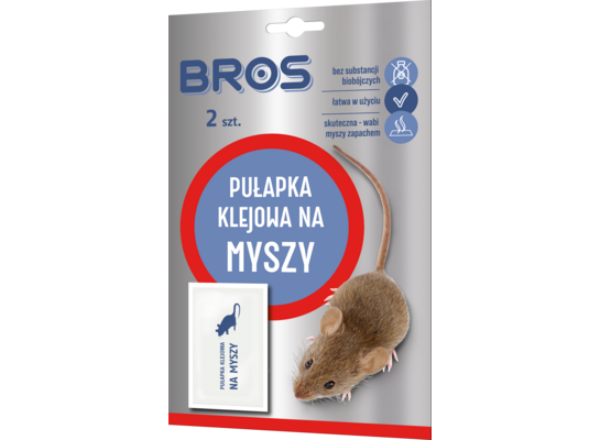 Pułapka klejowa na myszy 2 sztuki BROS