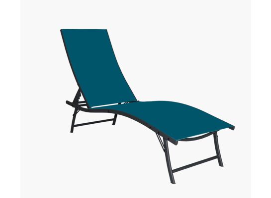 Leżanka 183/149 x 54,5 x h48/99 cm turkus
