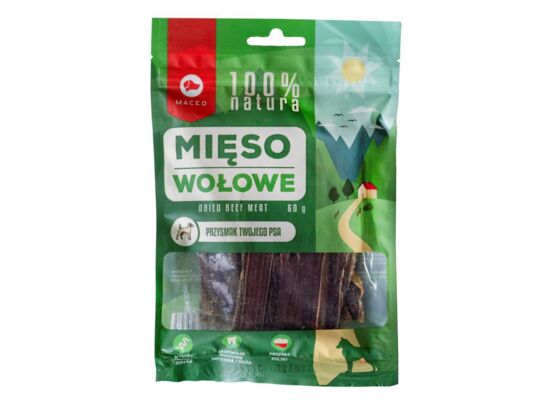 Przysmak dla psa 100% NATURA mięso wołowe 60 g Maced