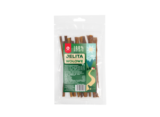 Przysmak dla psa 100% NATURA jelita wołowe 40 g Maced