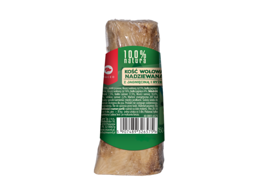 Przysmak dla psa kość nadziewana jagnięciną i ryżem 150 g Maced