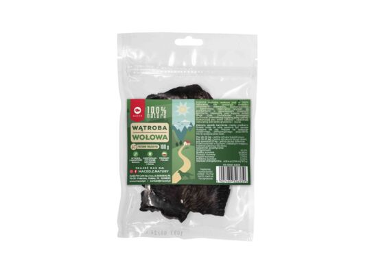 Przysmak dla psa 100% NATURA wątroba wołowa 100 g Maced