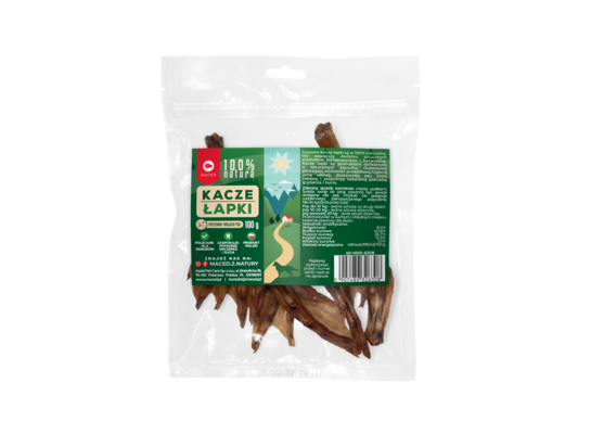Przysmak dla psa 100% NATURA kacze łapki 100 g Maced