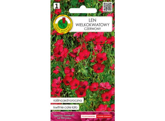 Len wielkokwiatowy czerwony 0,3 g GC 1 PNOS