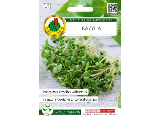 Nasiona na mikrolistki bazylia 1 g GC L PNOS