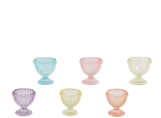 Kieliszek na jajka szklany różne kolory 1 szt.