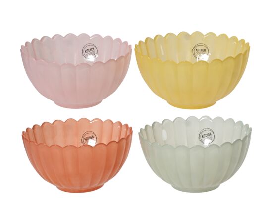 Miseczka szklana 15,2 x 8 cm różne kolory 1 szt.