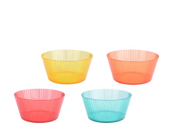 Miseczka plastikowa 800 ml różne kolory 4 szt.