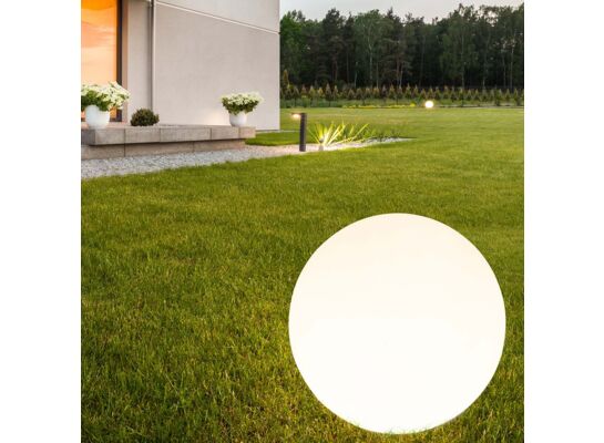 Lampa solarna LED KULA biała 50 cm 4000K