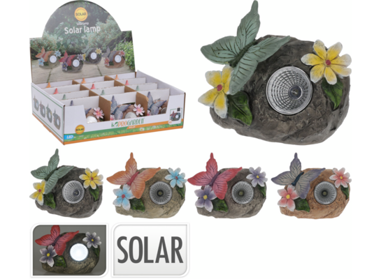 Lampka solarna motyl ProGarden 10 cm różne kolory