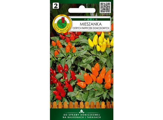 Mieszanka ostrych papryk doniczkowych 0,6 g GC patio 2 PNOS