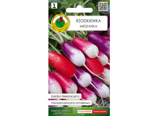 Mieszanka odmianowa - rzodkiewka podłużna 2 g GC 1 PNOS