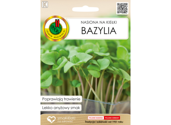Nasiona na kiełki bazylia 5 g GC K PNOS