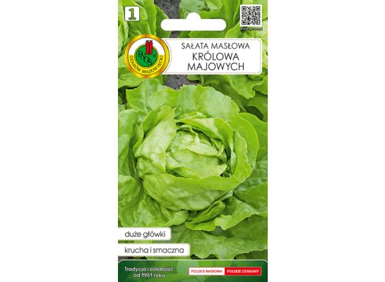 Sałata głowiasta masłowa Królowa majowych 0,5 g GC 1 PNOS