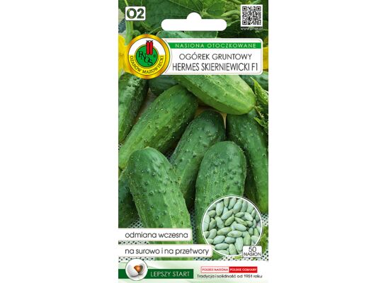 Ogórek gruntowy 'Hermes' skierniewicki F1 50 ziaren OT GC O2 PNOS