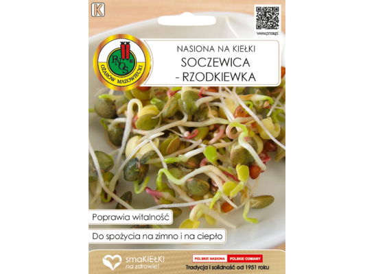 Nasiona na kiełki soczewica - rzodkiewka 30 g GC K PNOS