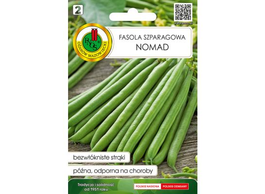 Fasola szparagowa zielona karłowa Nomad 20 g GC 2 PNOS