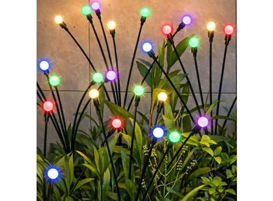 Lampa solarna trawa 72 cm multikolor