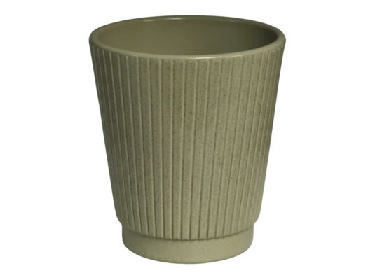 Osłonka storczyk vertical 13 cm kamienny zielony