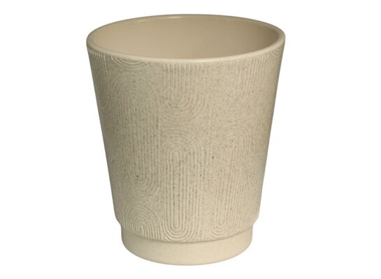 Osłonka storczyk arche 13 cm kamienny beż